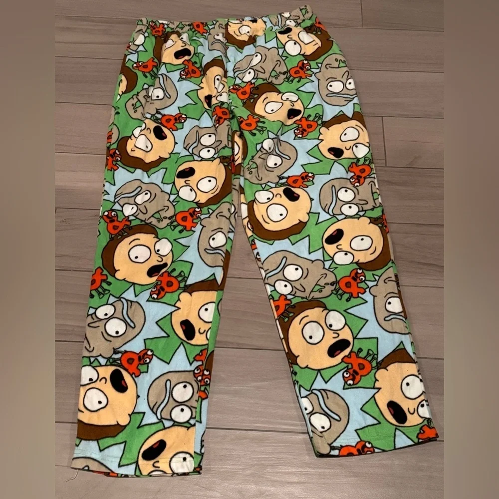Rick & Morty Cartoon Pajama Pants - Multicolor XL